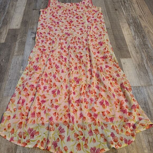 𝅺Byer Dress size 8 spring Floral all over Coral - Picture 4 of 8